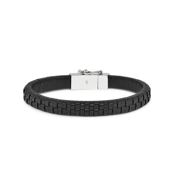 240BLK Armband Zwart DOUBLE LINKED Collectie