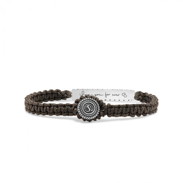 688BRN Armband paracord WEAVE Collectie