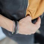 155BLK Armband Zwart Dames ALPHA Collectie