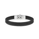 157BLK Armband Zwart CHEVRON Collectie