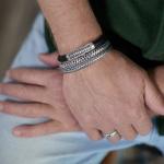 158BLK Armband Zwart Heren ZIPP Collectie