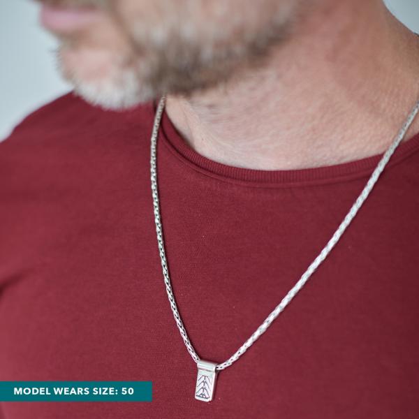 180 Ketting Heren CHEVRON Collectie