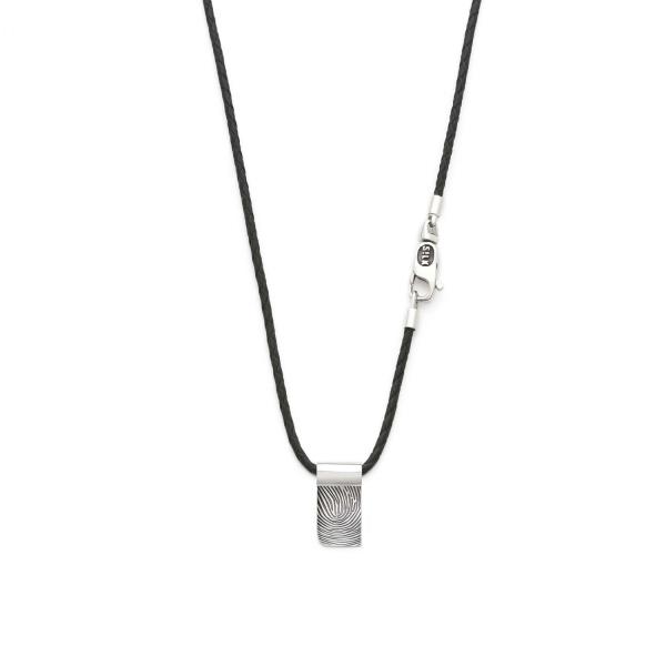 183BLK Ketting Zwart CHEVRON Collectie