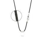 183BLK Ketting Zwart CHEVRON Collectie