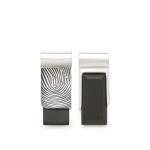 184BLK Ketting Zwart CHEVRON Collectie