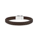 240BRN Armband Bruin DOUBLE LINKED Collectie