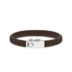 240BRN Armband Bruin DOUBLE LINKED Collectie