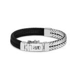 252BLK Armband Zwart CHEVRON Collectie