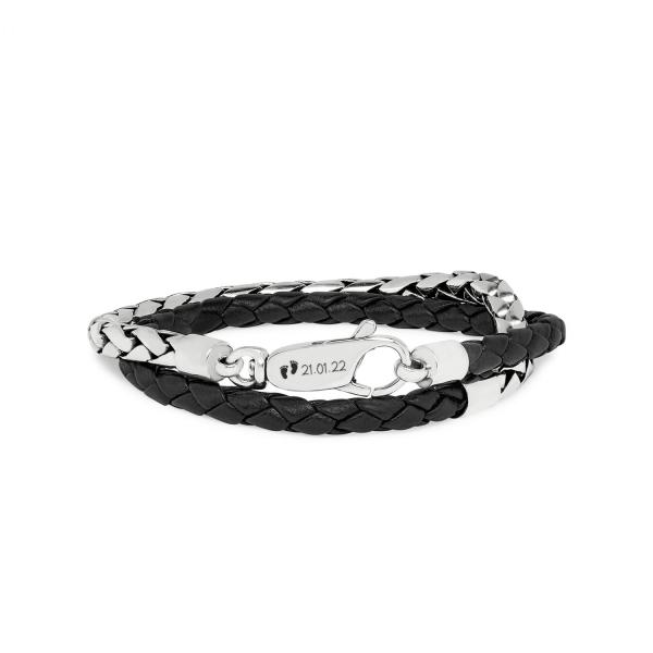 265BLK Armband Zwart FOX Collectie