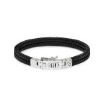 275BLK Armband Zwart CHEVRON Collectie
