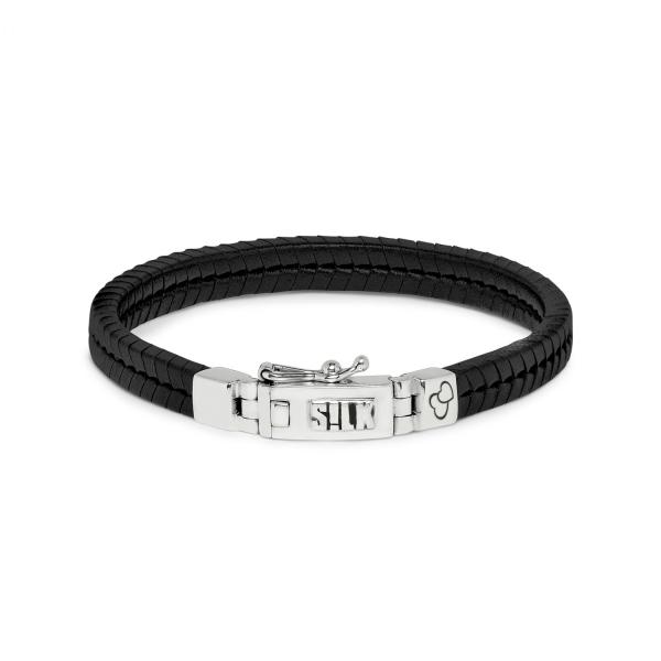 275BLK Armband Zwart CHEVRON Collectie