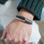 278 Armband Heren DOUBLE FOX Collectie