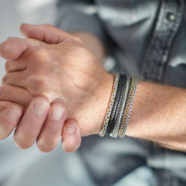 282 armband bicolor Heren ROOTS Collectie