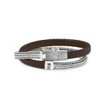 344BRN Armband Bruin ALPHA Collectie