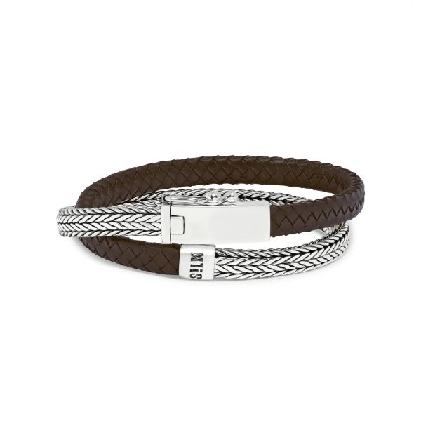 344BRN Armband Bruin