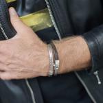 344BRN Armband Bruin Heren ALPHA Collectie