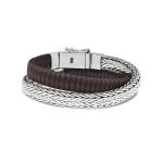 362BBR Armband Zwart-Bruin ALPHA Collectie