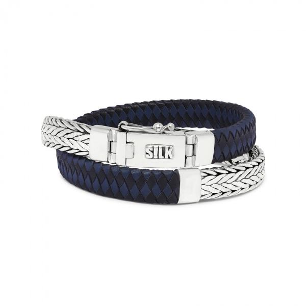 362BBU Armband Zwart-Blauw ALPHA Collectie