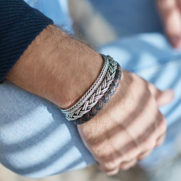 387 Armband Heren DOUBLE FOX Collectie