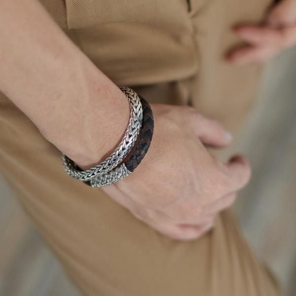 423 Armband  Zwart-Bruin Dames CROSSLINE Collectie