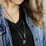 E440SBR Ketting met hanger Dames ELEMENTS Collectie