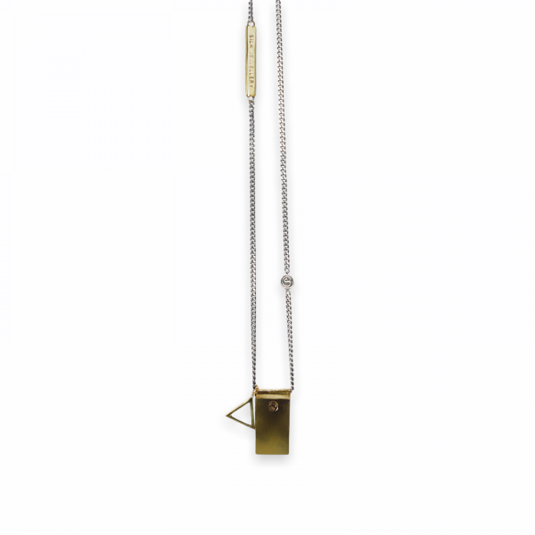 E440SBR Ketting met hanger ELEMENTS Collectie