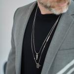 E440SIL Ketting met hanger Heren ELEMENTS Collectie