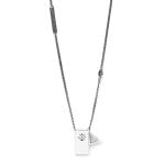 E440SIL Ketting met hanger ELEMENTS Collectie