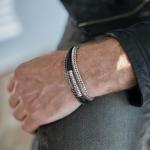 E443SIL Armband Heren ELEMENTS Collectie