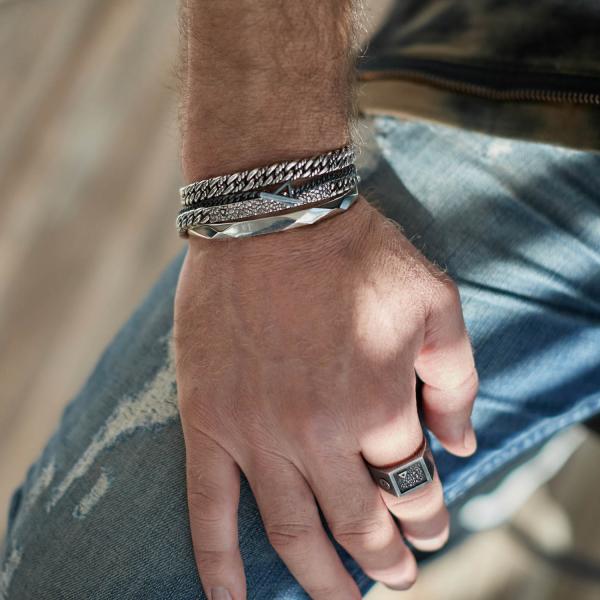 E443SIL Armband ELEMENTS Collectie
