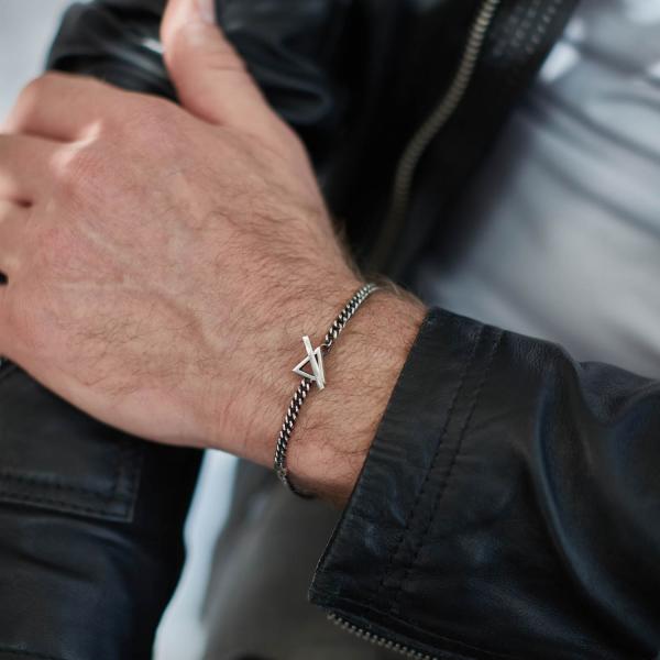 E443SIL Armband Heren ELEMENTS Collectie