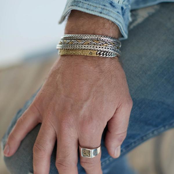 E444SBR Armband Heren ELEMENTS Collectie