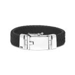 641BLK Armband Zwart ALPHA Collectie