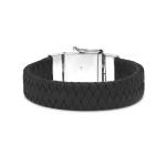 641BLK Armband Zwart ALPHA Collectie