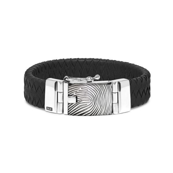 641BLK Armband Zwart ALPHA Collectie
