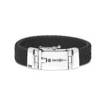 641BLK Armband Zwart ALPHA Collectie