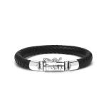 644BLK Armband zwart ROOTS Collectie