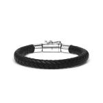 644BLK Armband zwart ROOTS Collectie