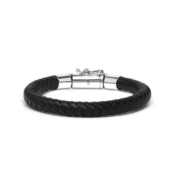 644BLK Armband zwart ROOTS Collectie