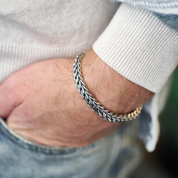 659 Armband zilver Heren DOUBLE LINKED Collectie