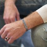 662 Armband zilver Heren MESH Collectie