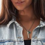 681GRN hanger malachiet Dames LEGACY Collectie