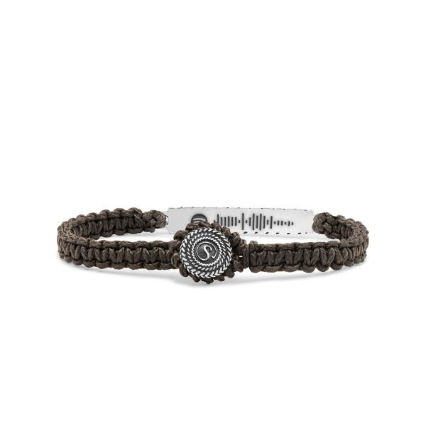 688BRN Armband paracord WEAVE Collectie