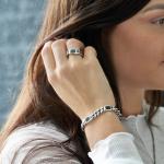 691 ring zilver Dames LINKED Collectie