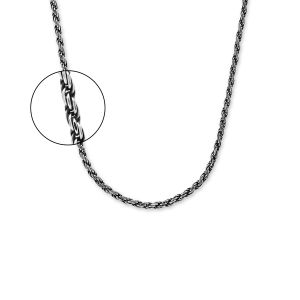 STERLL Zilveren ketting voor heren, 925 sterling zilver, zonder hanger STERLL Zilveren ketting voor heren, 925 sterling zilver, zonder hanger