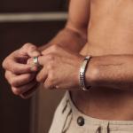 748 plaat armband zilver Heren BOLD Collectie