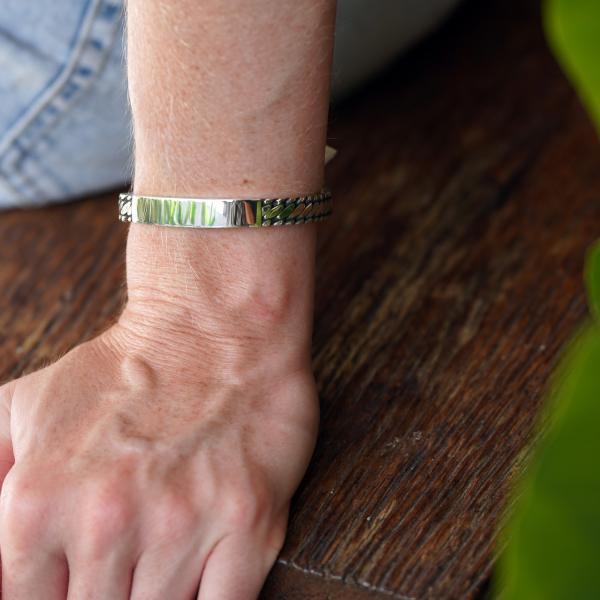 748 plaat armband zilver Dames BOLD Collectie