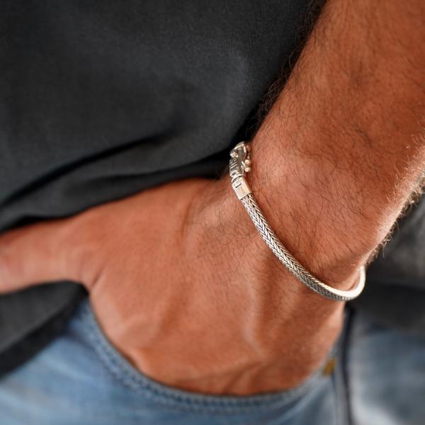 752 armband zilver Heren ALPHA Collectie