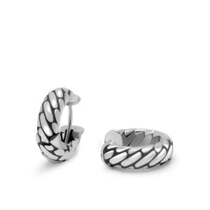 RVS Oorbellen Zilveren Lotus • Zen sieraden
