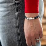 759BLK zilver leer Dames ZIPP Collectie